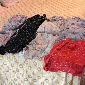 GAP Women's Pajama Set - Red, Black, Blue, Pink